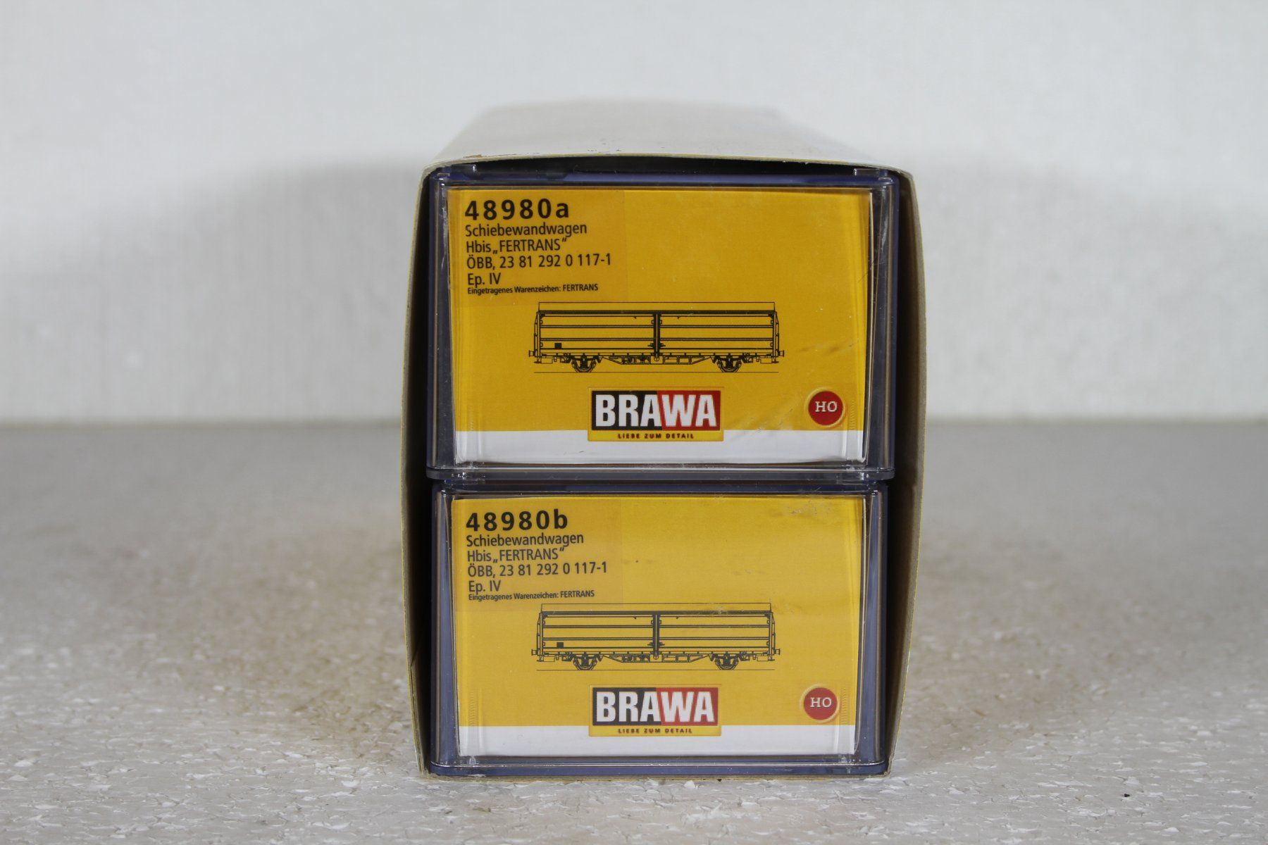 Märklin Modellini di ferrovie: Brawa 48980 ÖBB 2-tlg.-Set »Fertrans«, Buchs-Paris – Nuovo (secondo la descrizione) da Triesen venduto da gleis8 1