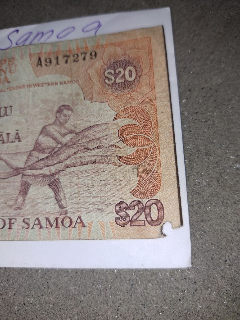 Billets de banque: Samoa 20 Tala Banknote,  – D'occasion à Kölliken par Upcycling-by-Mc-TAM 2