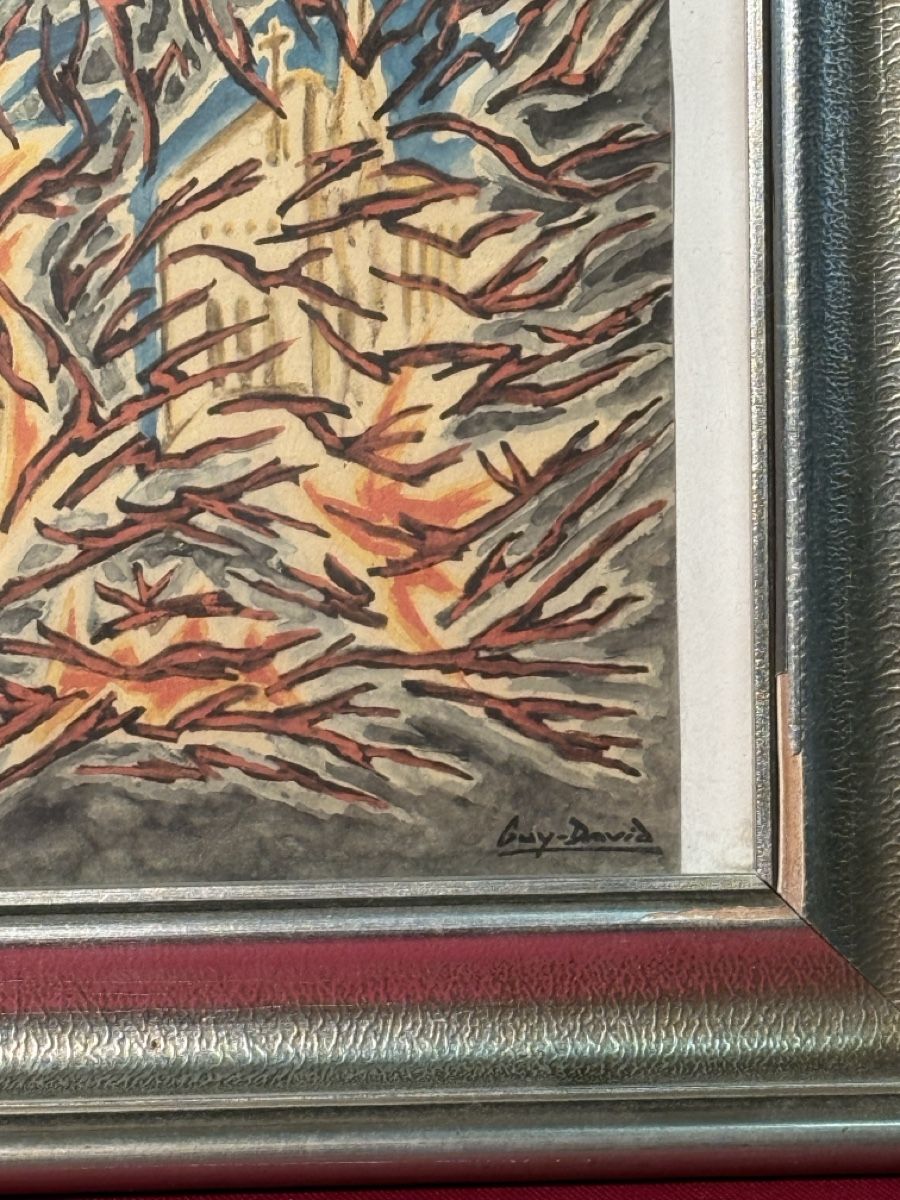 Dipinti: Original Guy-David Painting, Framed – Usato da Lausanne venduto da vas_cdb2 1