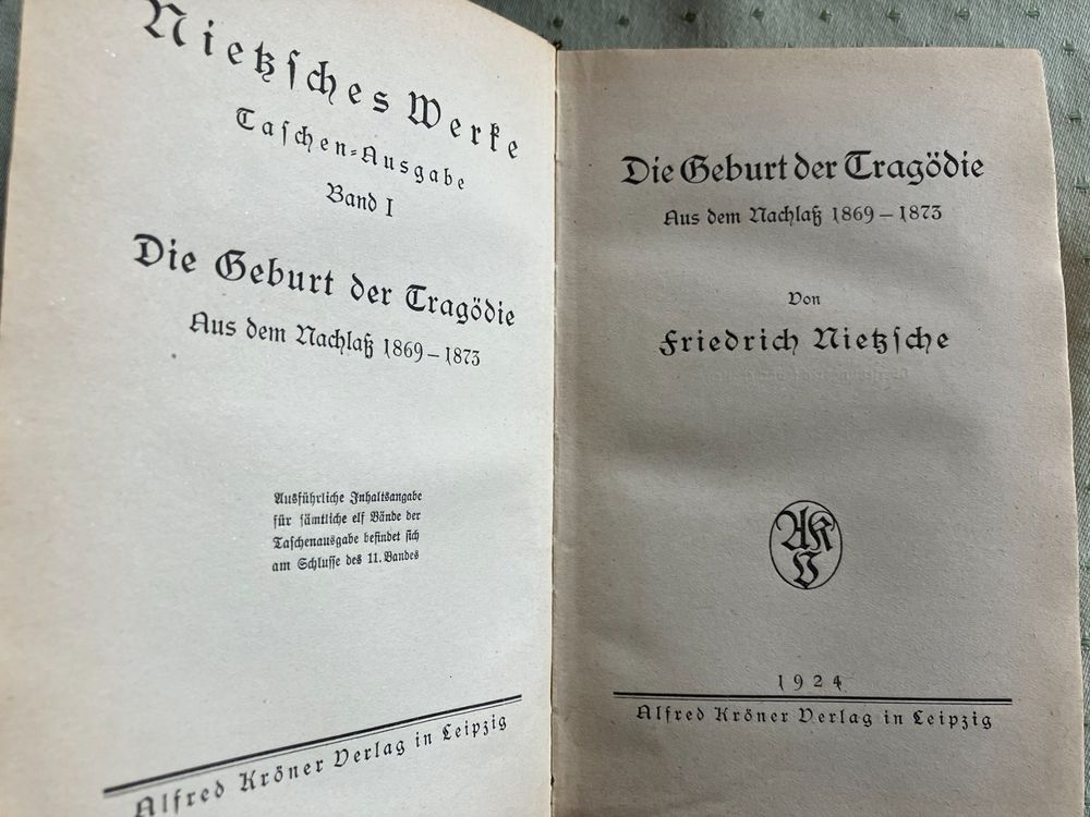 Friedrich Nietzsche, Sämtliche Werke, Kröner Verlag | Kaufen Auf Ricardo