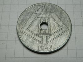 Belgien 25 Centime, 1943 Legende - 'BELGIE - BELGIQUE'