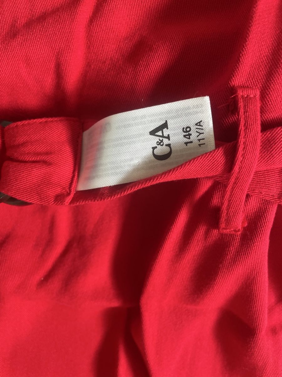C&A Kleider & Röcke: Rotes C&A Premium Viskose Kleid, Gr. 146, elegant – Neu (gemäss Beschreibung) aus Obergerlafingen von cabo4 2