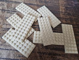 lego 3030 lot de 8 pièces Tan Plate 4 x 10