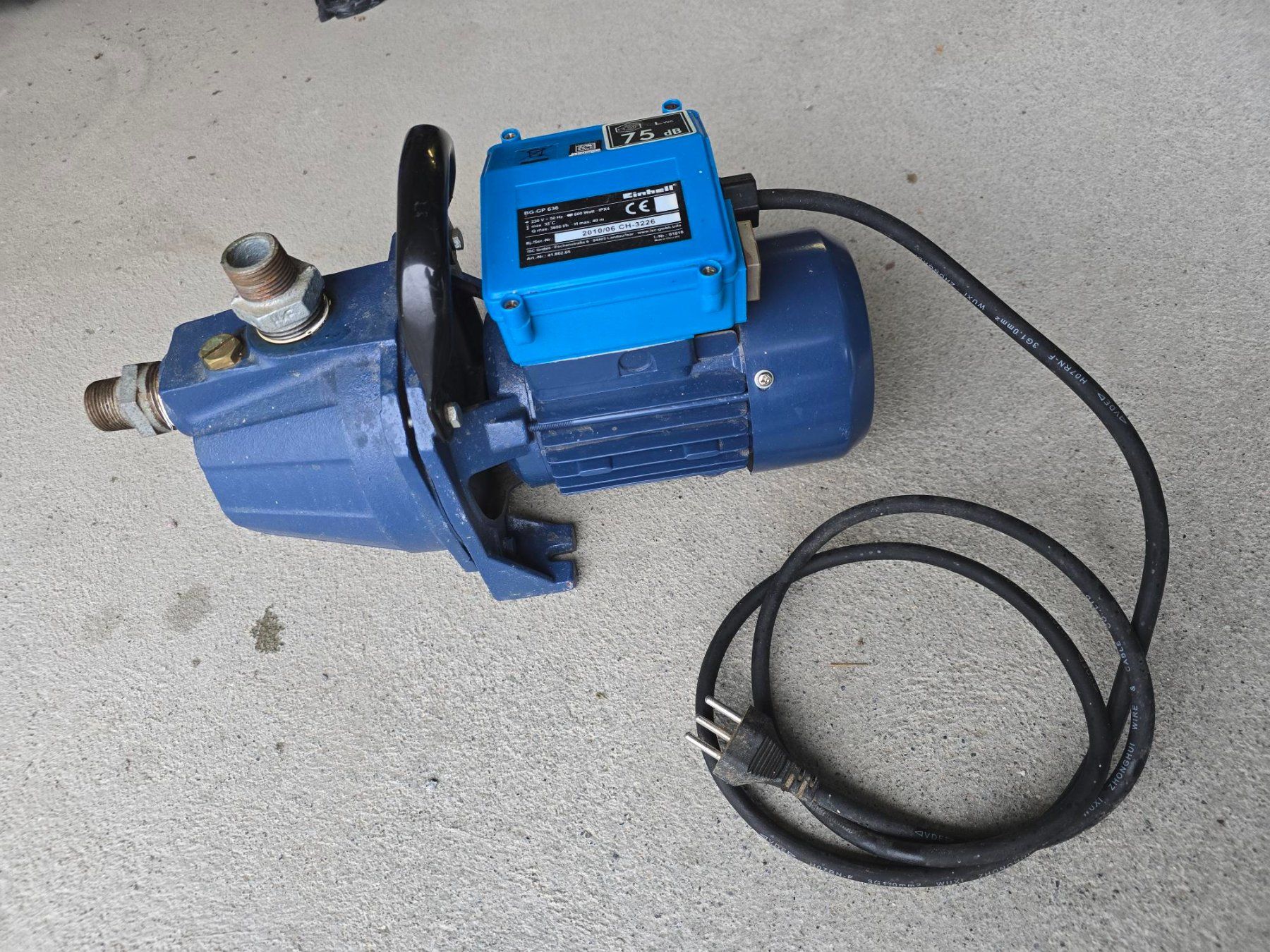Pompes et pièces: Gartenpumpe Einhell BG-GP 636 600 Watt – D'occasion à Mosen par Quantum1