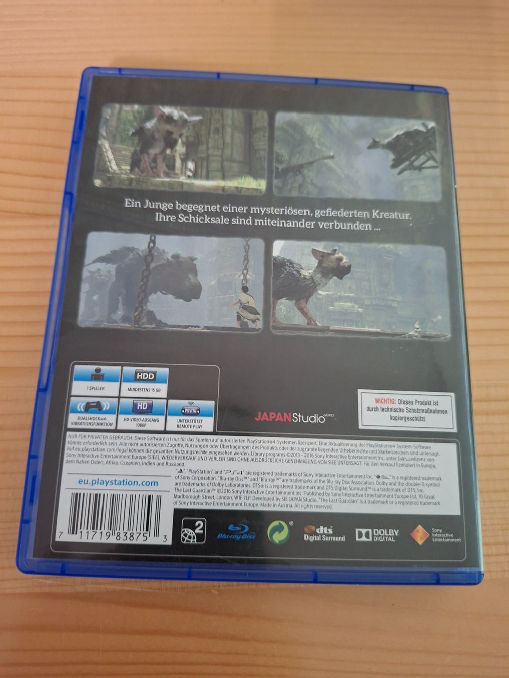 Giochi: Last Guardian PS4 – Usato da St. Gallen venduto da brat01 2
