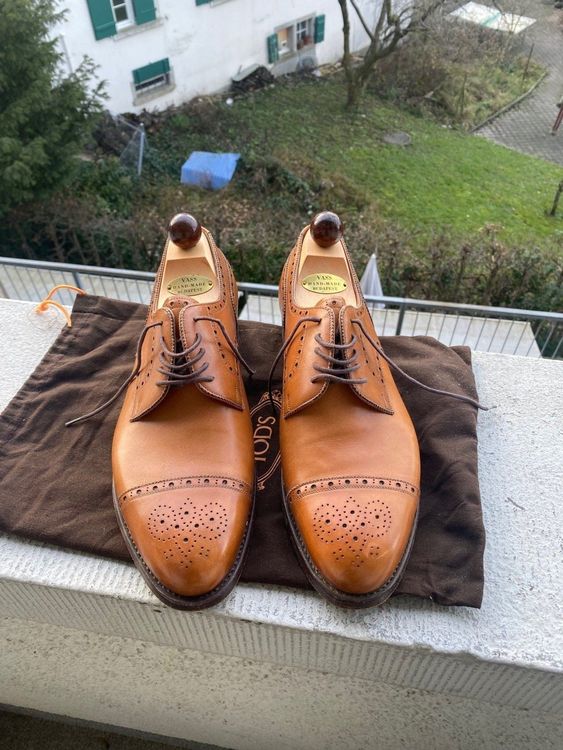 Budapester Schuhe von Vass, hellbraun aus Leder, 44 | Kaufen auf Ricardo