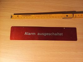Anlage Schild rot Alarm / Gruppe