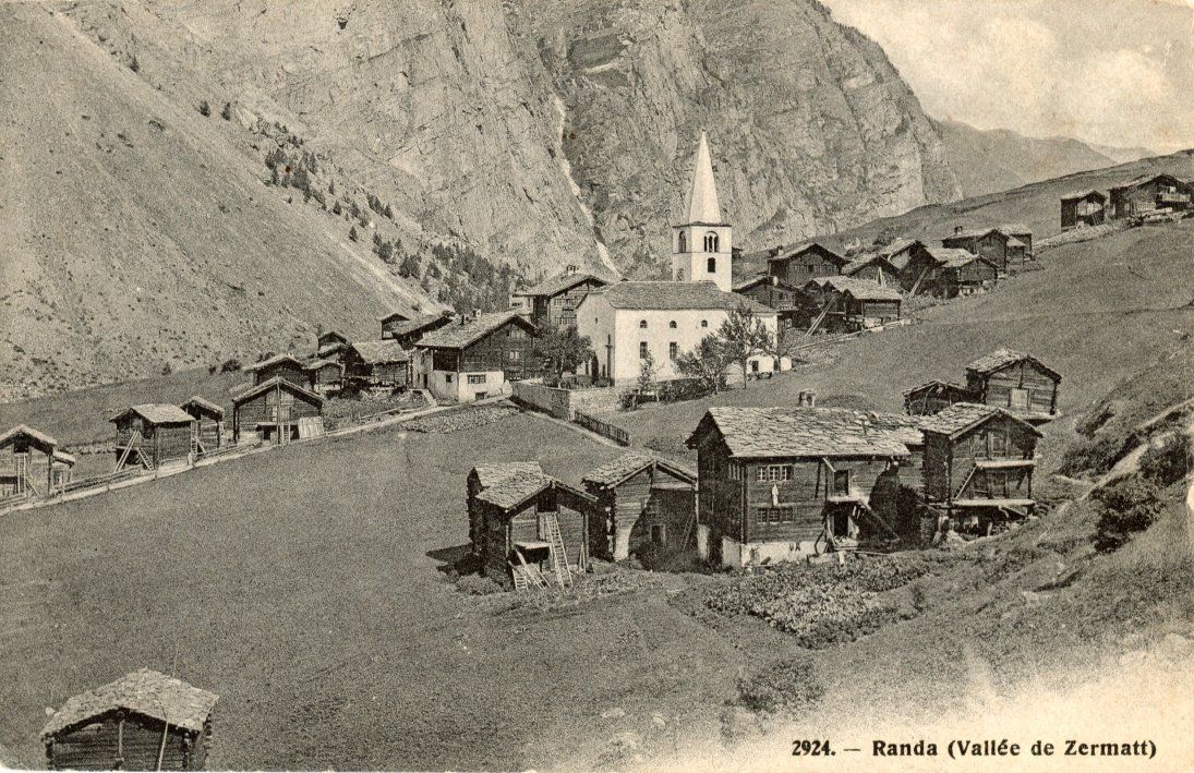 Cartoline postali: Randa   VS    im Mattertal – Usato da Brig venduto da Valcards54