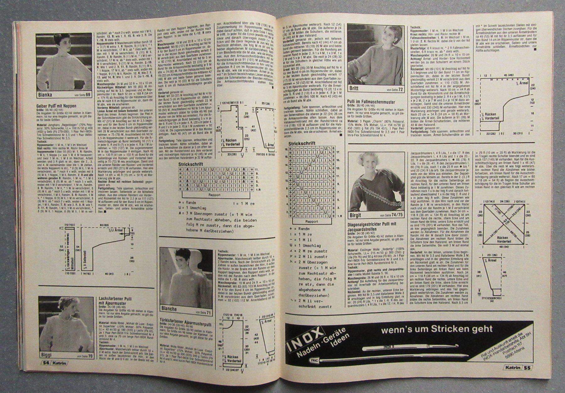 Riviste & Magazine: Katrin • Strick- und Häckelmode - Strickheft / Häkelheft – Usato da Auenstein venduto da Padabimbim 5