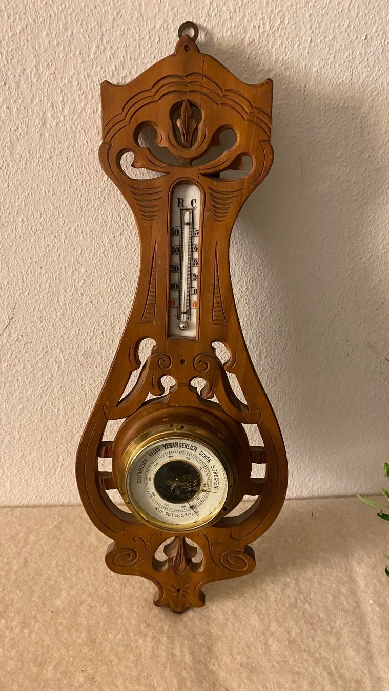 Altro per la casa: Wetterstation antik mit Barometer und Thermometer – Usato da Baar venduto da 001loulou