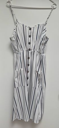 Sommerliches Kleid mit Streifen, Grösse L