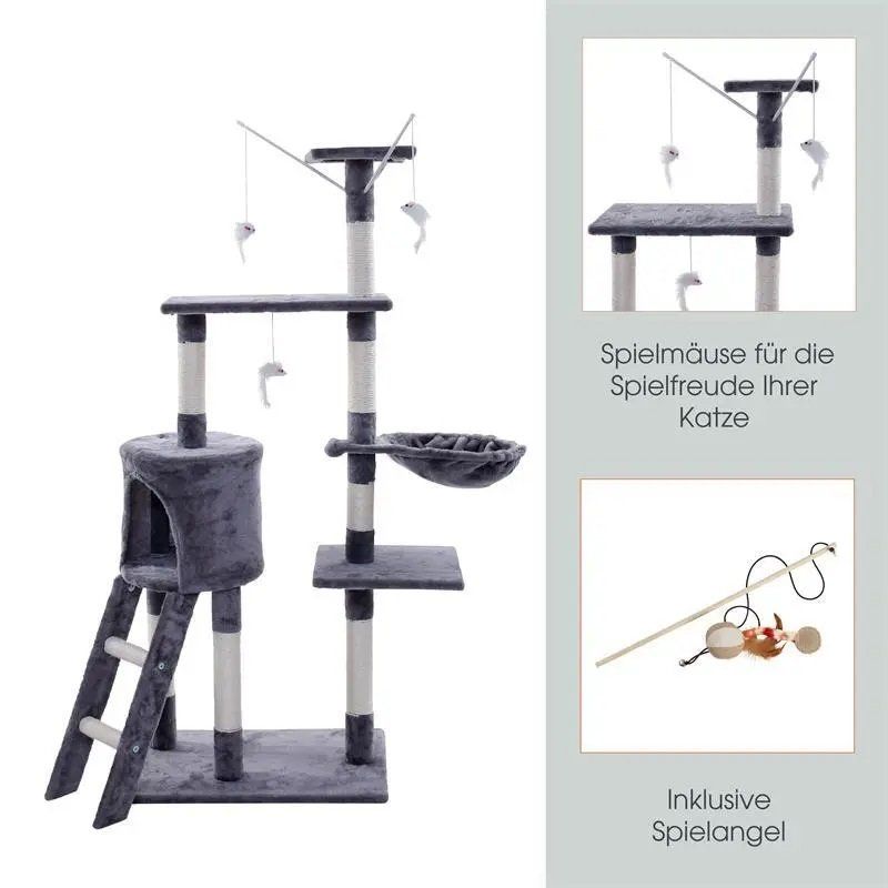 Arbres à chats: Kratzbaum XL Katzenkratzbaum 138cm - Hellgrau – Neuf avec emballage d'origine à Wallenwil par toesstal-vertrieb 2