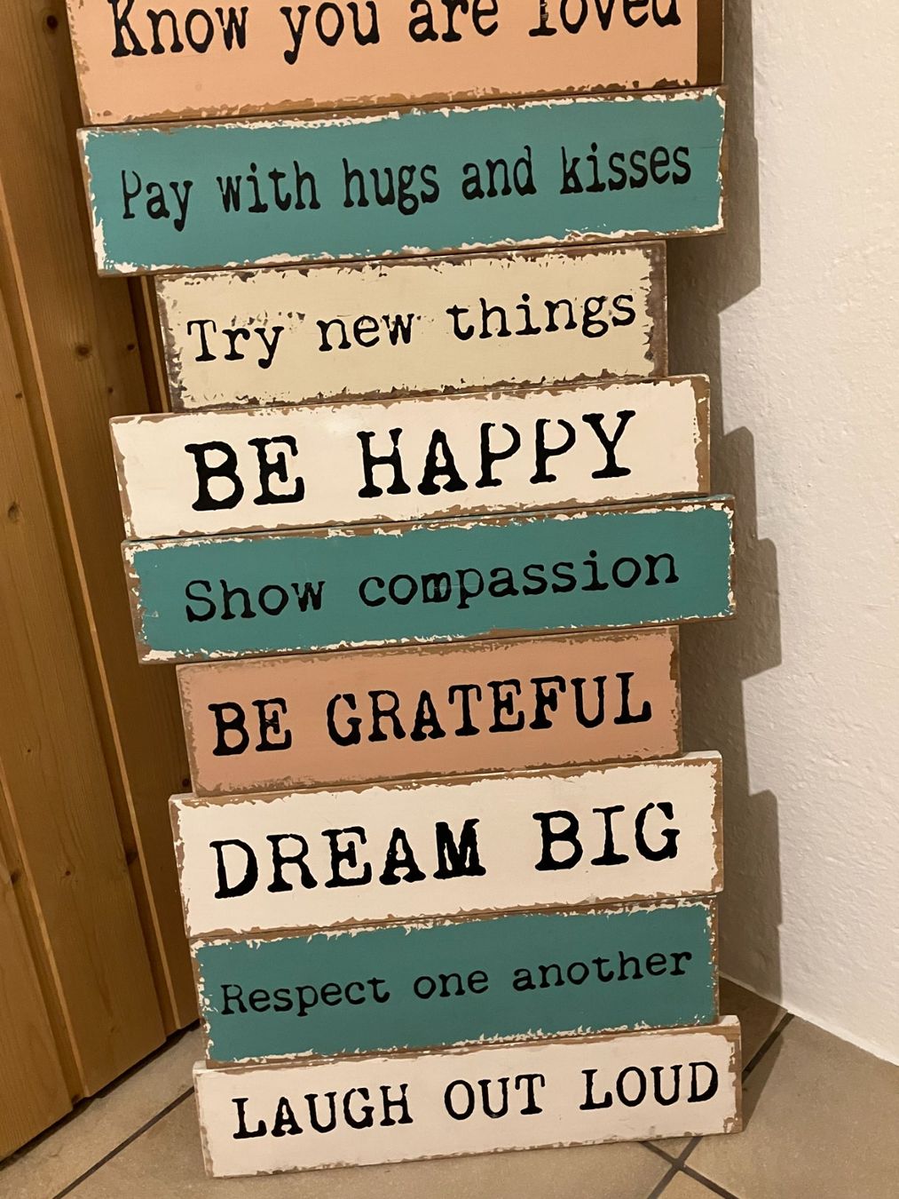 Tutte le decorazioni: Holzschild Shabby Chic "Family Rules" – Usato da Wohlen AG venduto da benjaminblack73 1