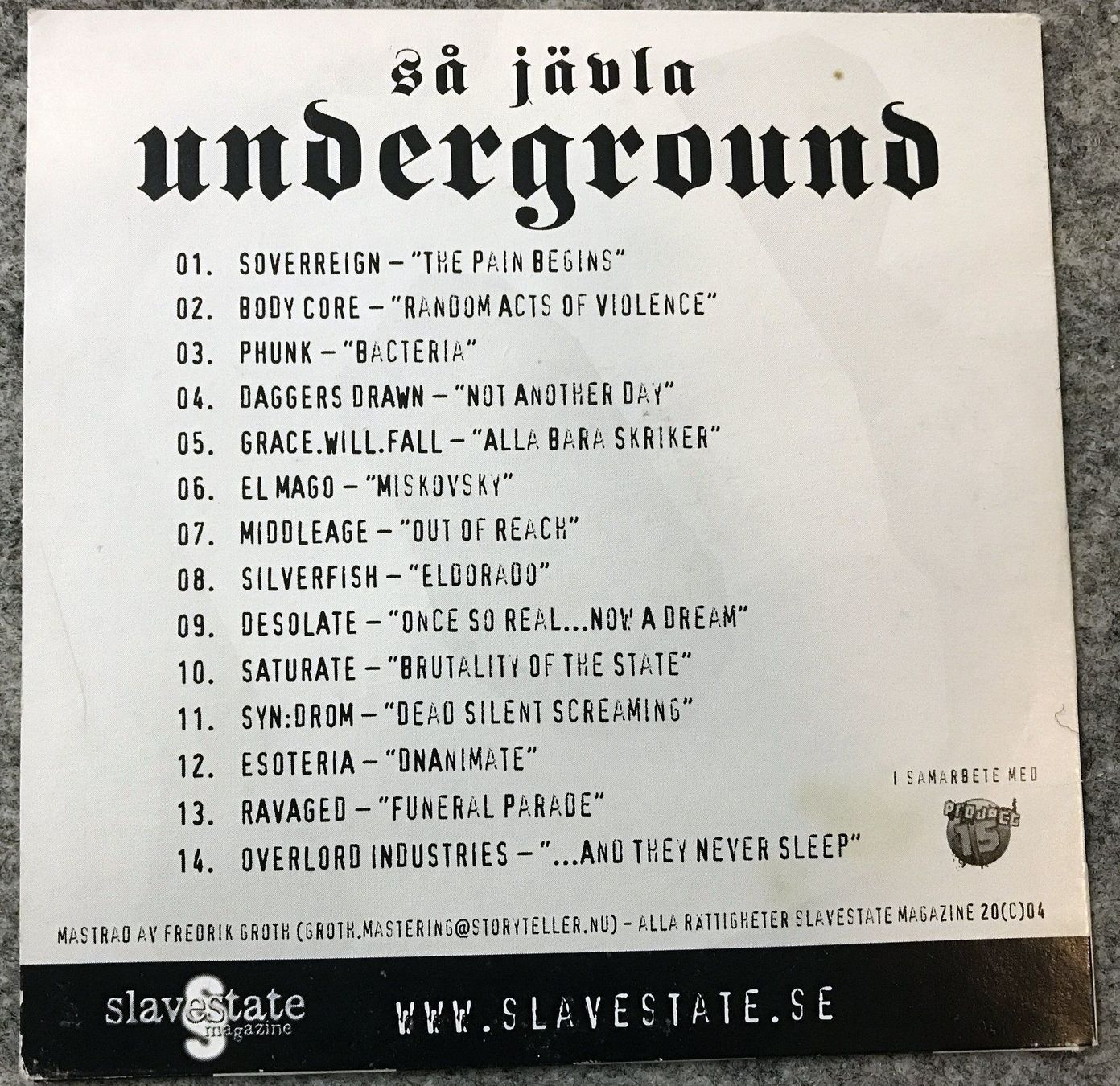 CD: CD- Sa Jävla Underground – Usato da Guntershausen venduto da Gloominati 1