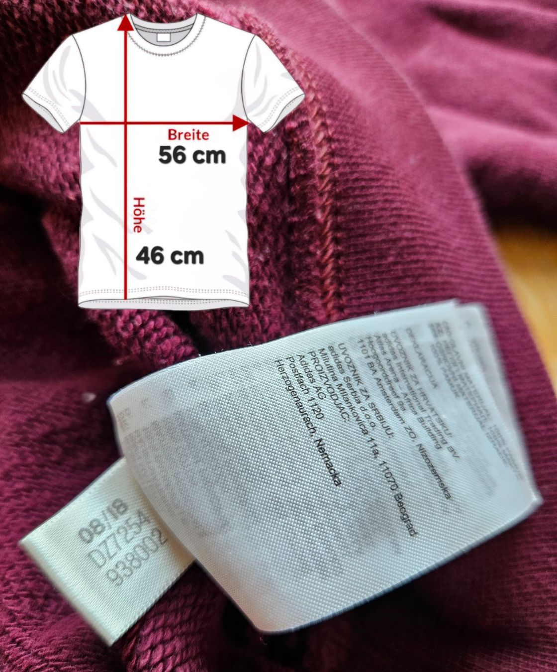 Adidas Maglioni & Felpe: Cropped Sweater adidas Grösse S retro Pullover Hoodie – Usato da Hägglingen venduto da United-Village-Trade 3