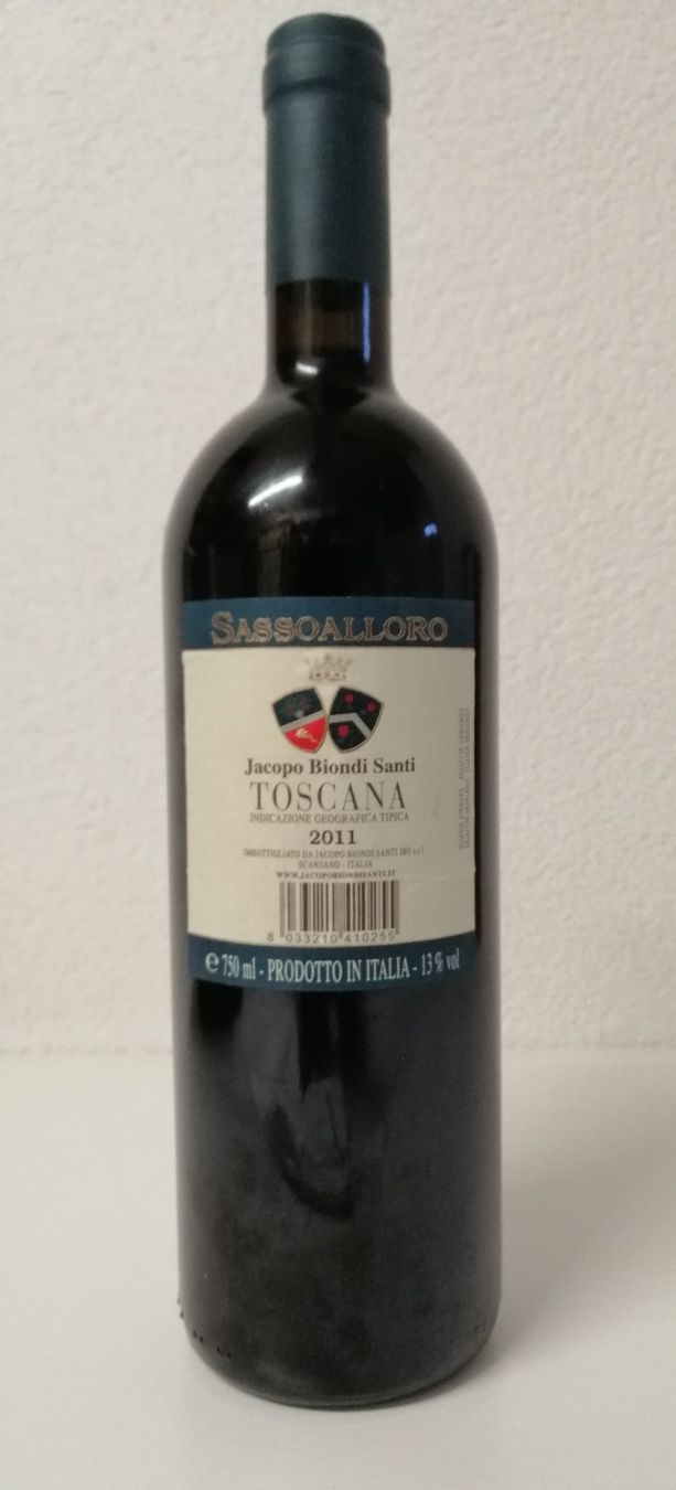 Wein: 2 Flaschen Sassoalloro 2011 – Neu und originalverpackt aus Mörschwil von Erwin8242 2