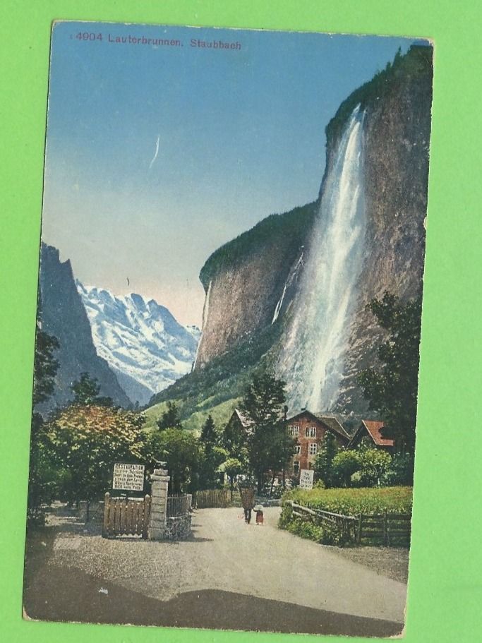Ansichtskarten: Lauterbrunnen  Staubbachfall – Gebraucht aus Zürich von t24_de