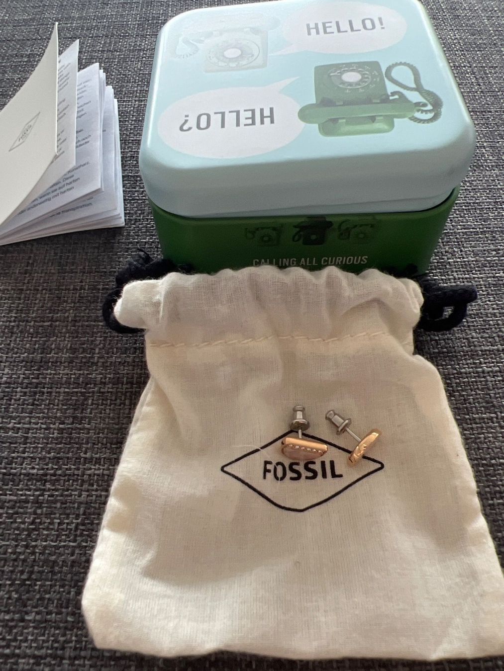 Fossil Orecchini pendenti & Orecchini a lobo: *Neue Ohrstecker von Fossil* – Nuovo (secondo la descrizione) da Zürich venduto da prima.01 1