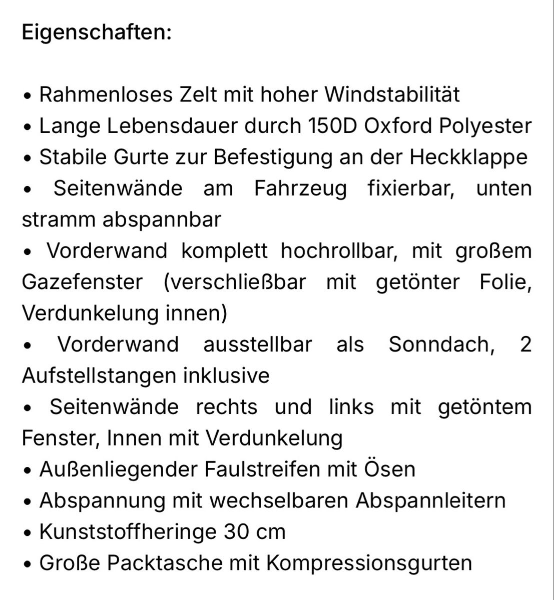 Tende : Brunner ESCAPE Heckklappenzelt neu – Nuovo e nell'imballaggio originale da Elsau venduto da Lex13 4