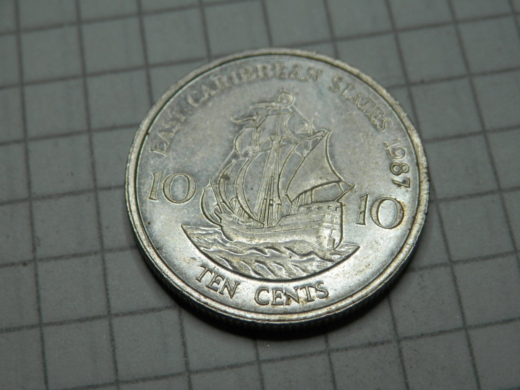 Tutti le monete: Ostkaribische Staaten 10 Cent, 1987 – Usato da Weiach venduto da weiach81