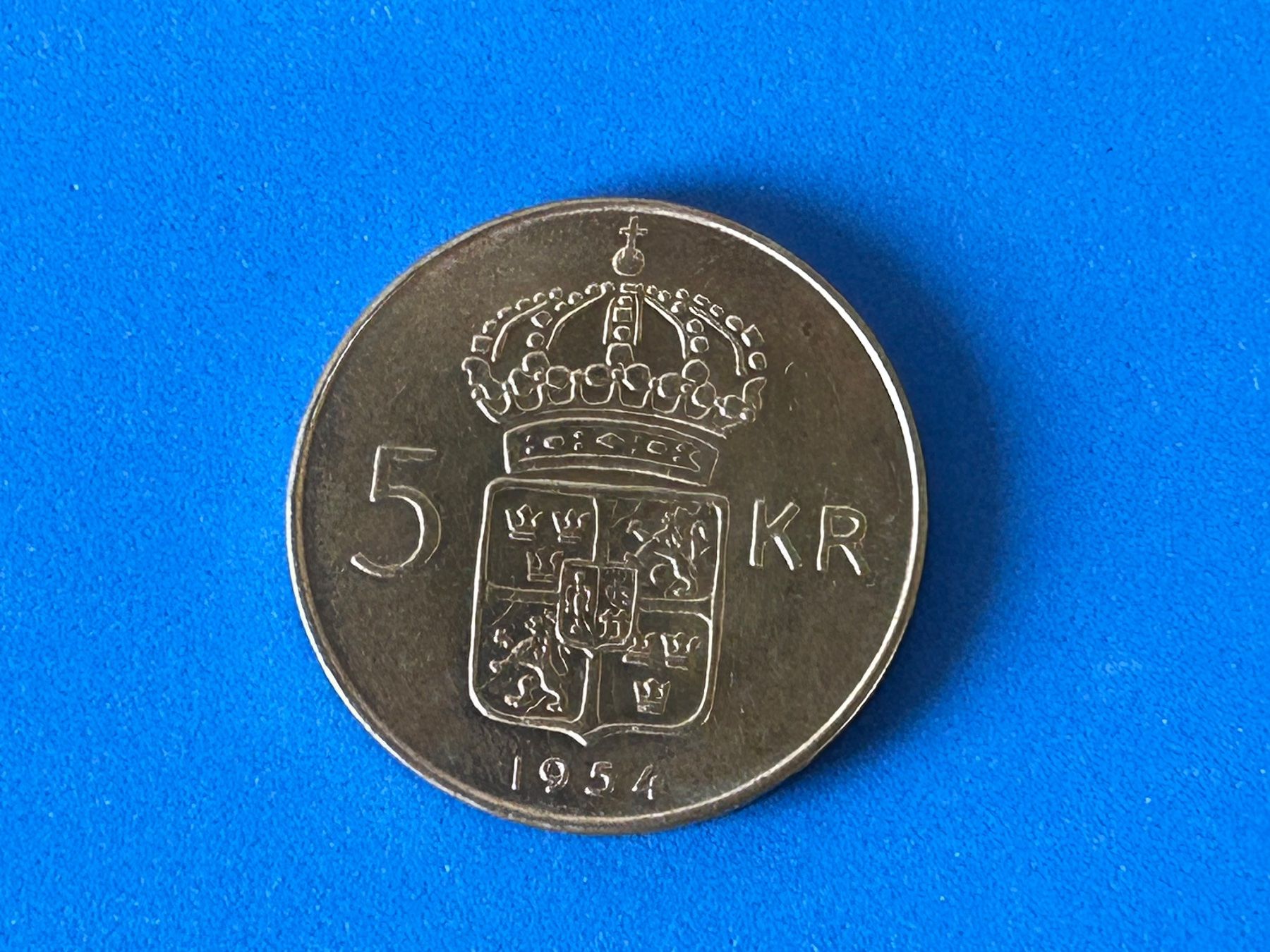 Tutti le monete: Sweden - 5 Kronor - 1954 – Usato da Corcelles NE venduto da AJKader 4