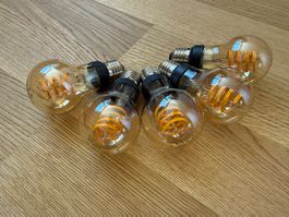 Hue A60 E27 LED-Lampe, White Ambience Filament (5 Stück)