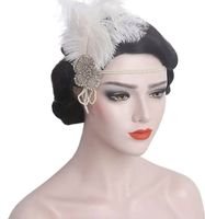 Schwarze Perücke der 1920er Jahre Flapper Hair