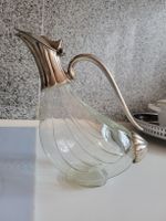 CARAFE en verre avec les détails métalliques🍷