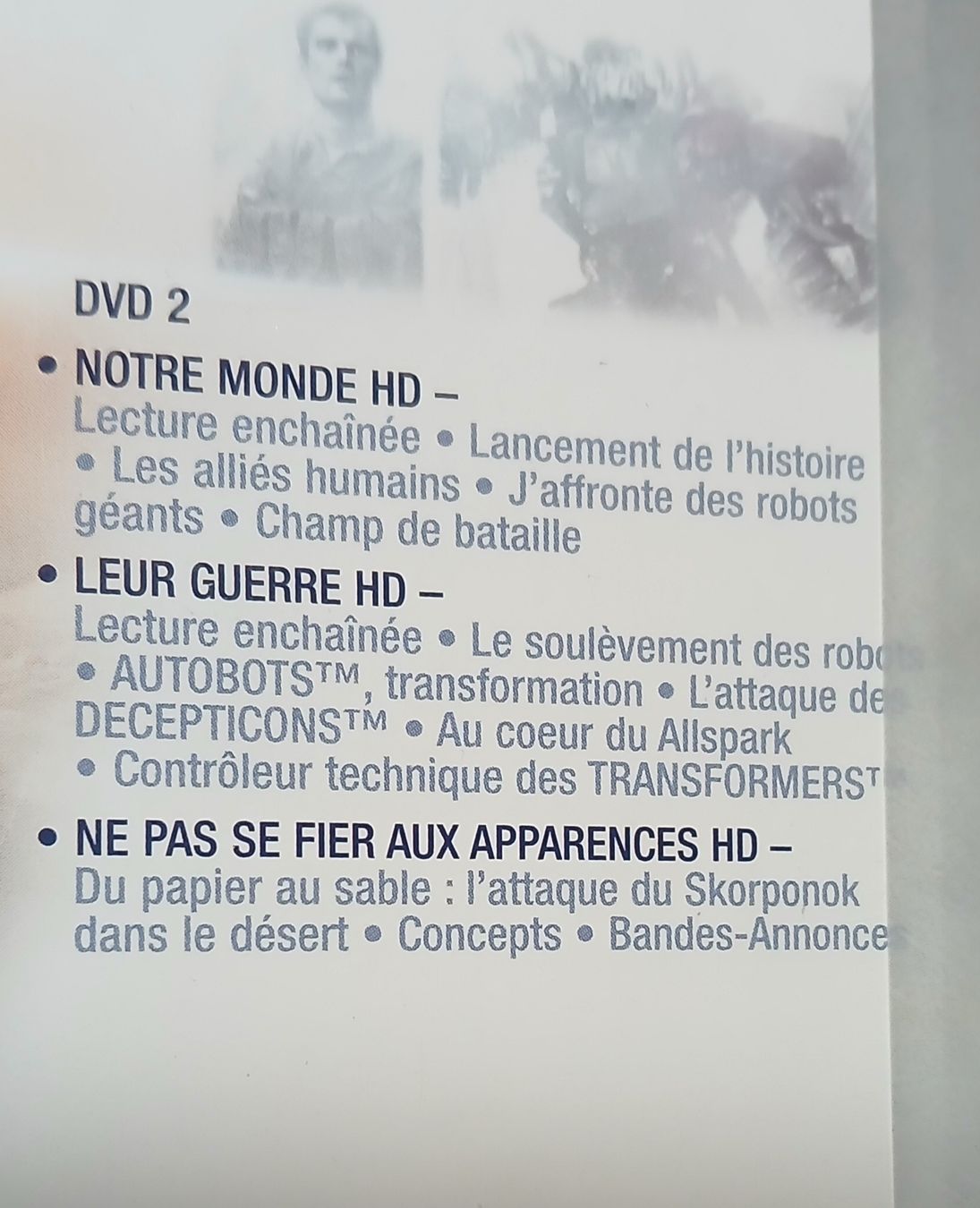 Tutti i DVDs: Transformers - Edition Spéciale 2 HD DVD – Nuovo (secondo la descrizione) da Le Sentier venduto da Funko-Pop-1979 4