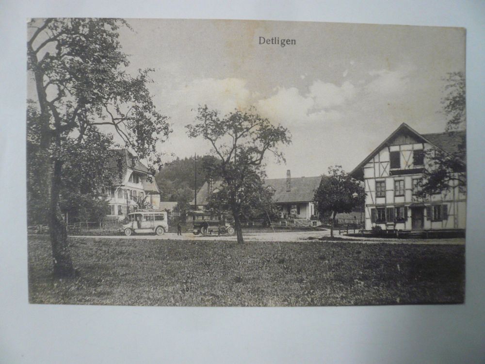 s/w AK DETLIGEN mit POSTAUTO (Gebraucht) in Oberhofen am Thunersee für ...
