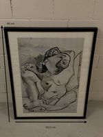 Pablo Picasso Museumsprint mit Rahmen