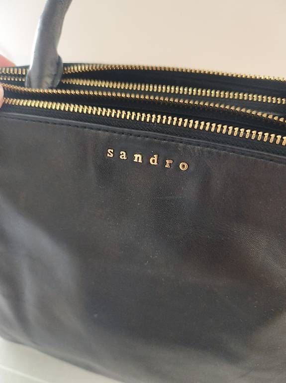 Borse da donna: Sandro Leder Handtasche schwarz  elegant & schlicht – Usato da Schaffhausen venduto da wanno 3