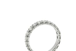 Alliance Ring 18K Weissgold 1.65ct Brillanten Gr. 55 *S3722