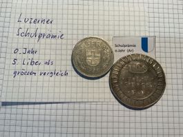 Schweizer Silber Münze Luzern