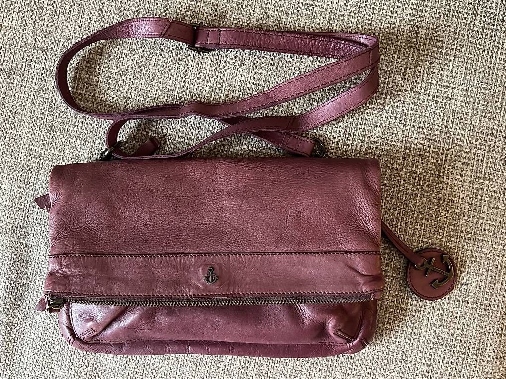 Vera Pelle Borse da donna: Ledertasche - aubergine, variierbar – Usato da Luzern venduto da Beabbbea 1