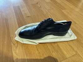 Navy Boot vintage schwarzer Lederschuh Grösse 42