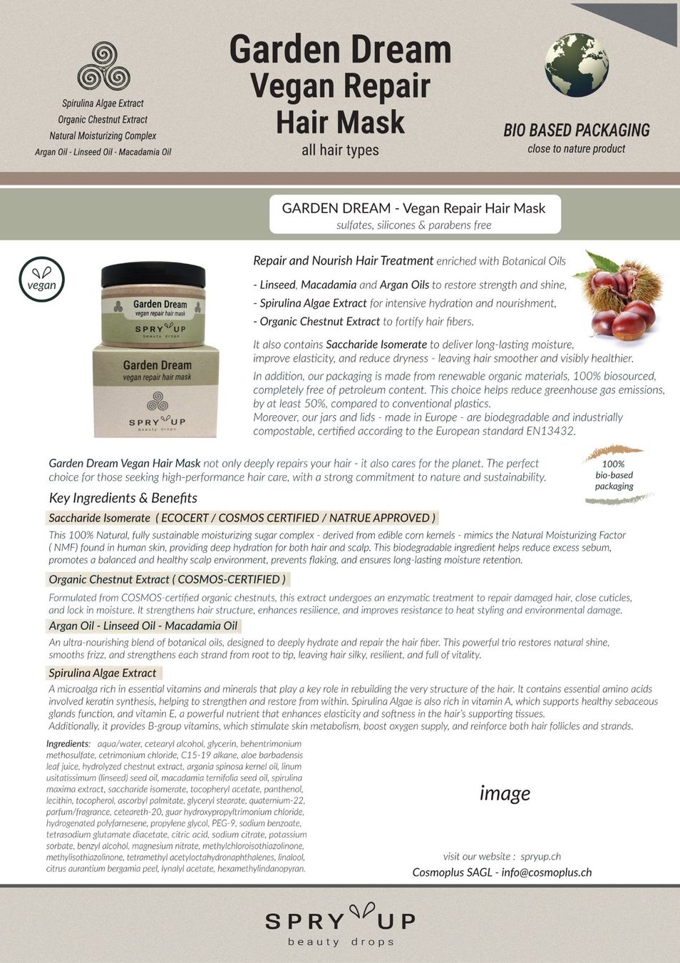 Prodotti per capelli: Haarmaske Garden Dream -  120 ml – Nuovo e nell'imballaggio originale da Vezia venduto da ita_bm6g 1