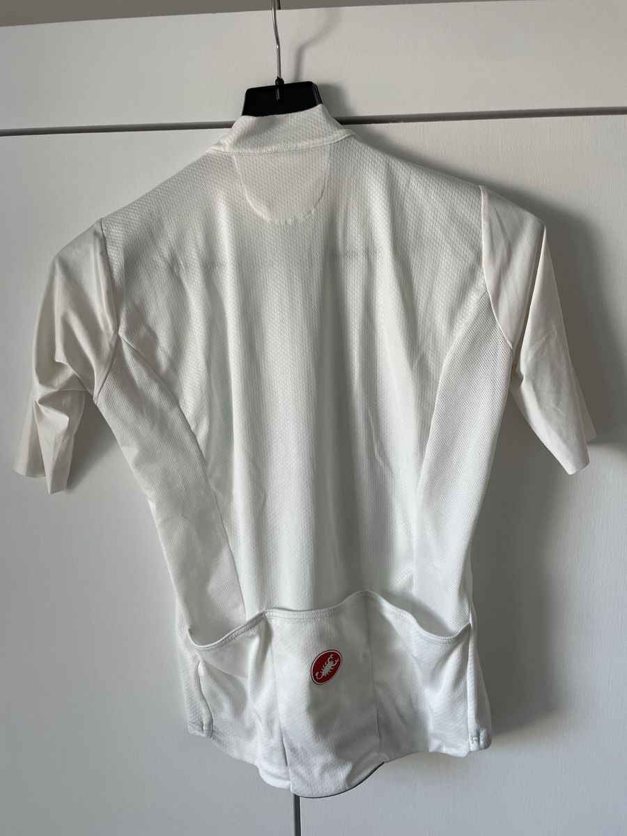 Castelli Canottiere & Pantaloni: Maillot de cyclisme Castelli taille L blanc – Usato da Sion venduto da Alra1 1