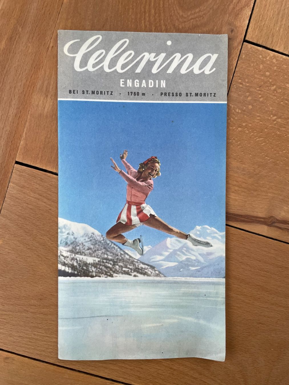 Documenti: Celerina bei St. Moritz Engadin Prospekt 1955, Vintage – Usato da Thal venduto da Danny82