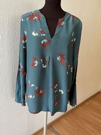 Nile elegante Bluse mit floralem Muster, Gr. S