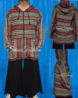 Herbst Hippie Ethno,Hoodie Jacke  Mantel Gr.S100%Baumwolle
