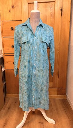 Hemdblusenkleid Grösse L, Neu, Baumwolle gestreift