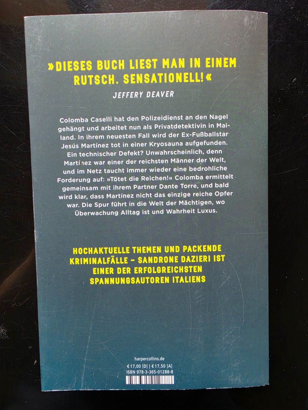 Bücher: Sandrone Dazieri   Das Gesetz der Elite – Gebraucht aus Arosa von horseracing 1