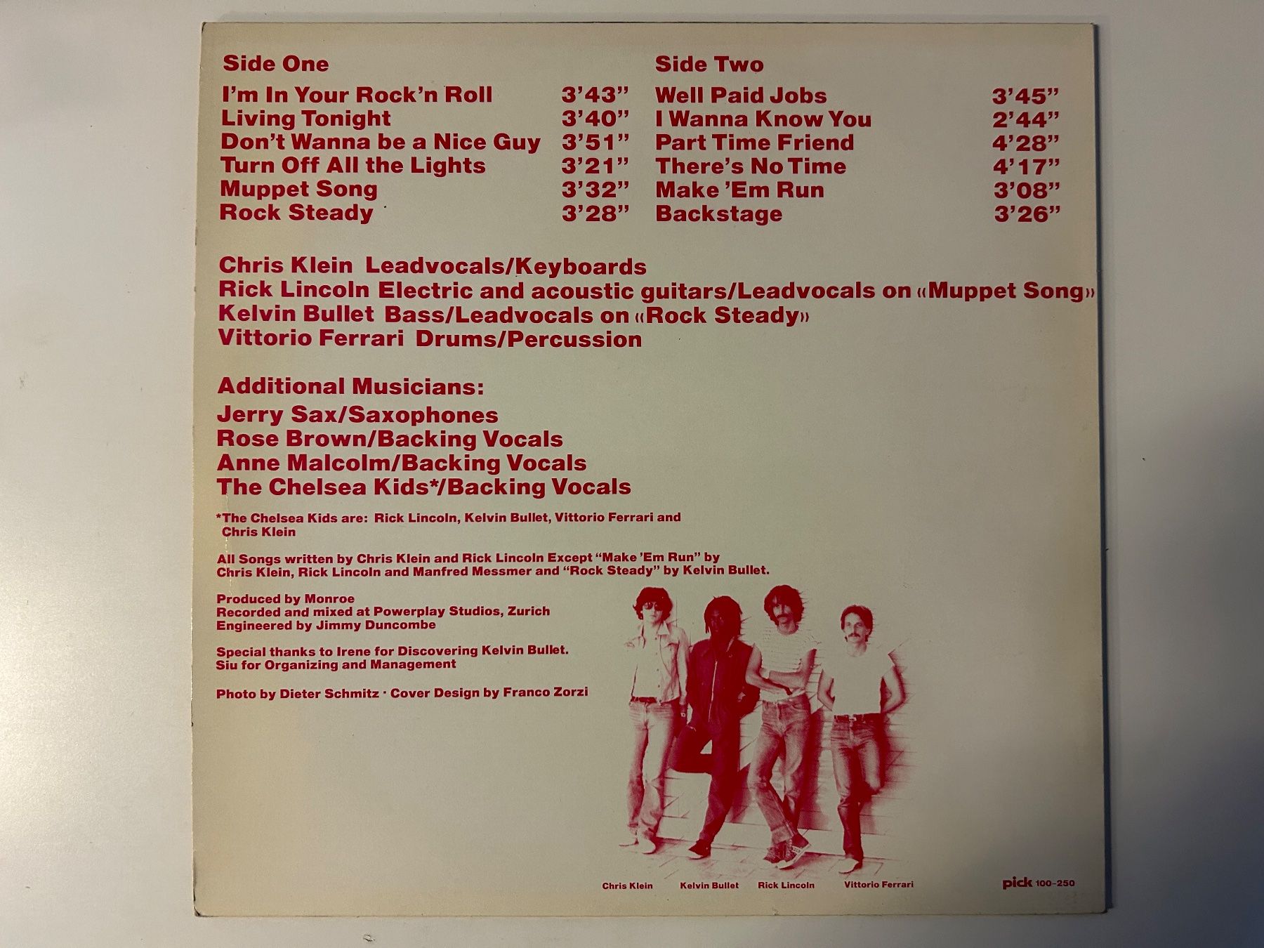Dischi in vinile: Monroe - Backstage (LP, 1981, Schweiz) – Usato da Aesch BL venduto da BlueMusicRecords 1