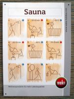 Weka Deko-Schild Sauna-Baderegeln
