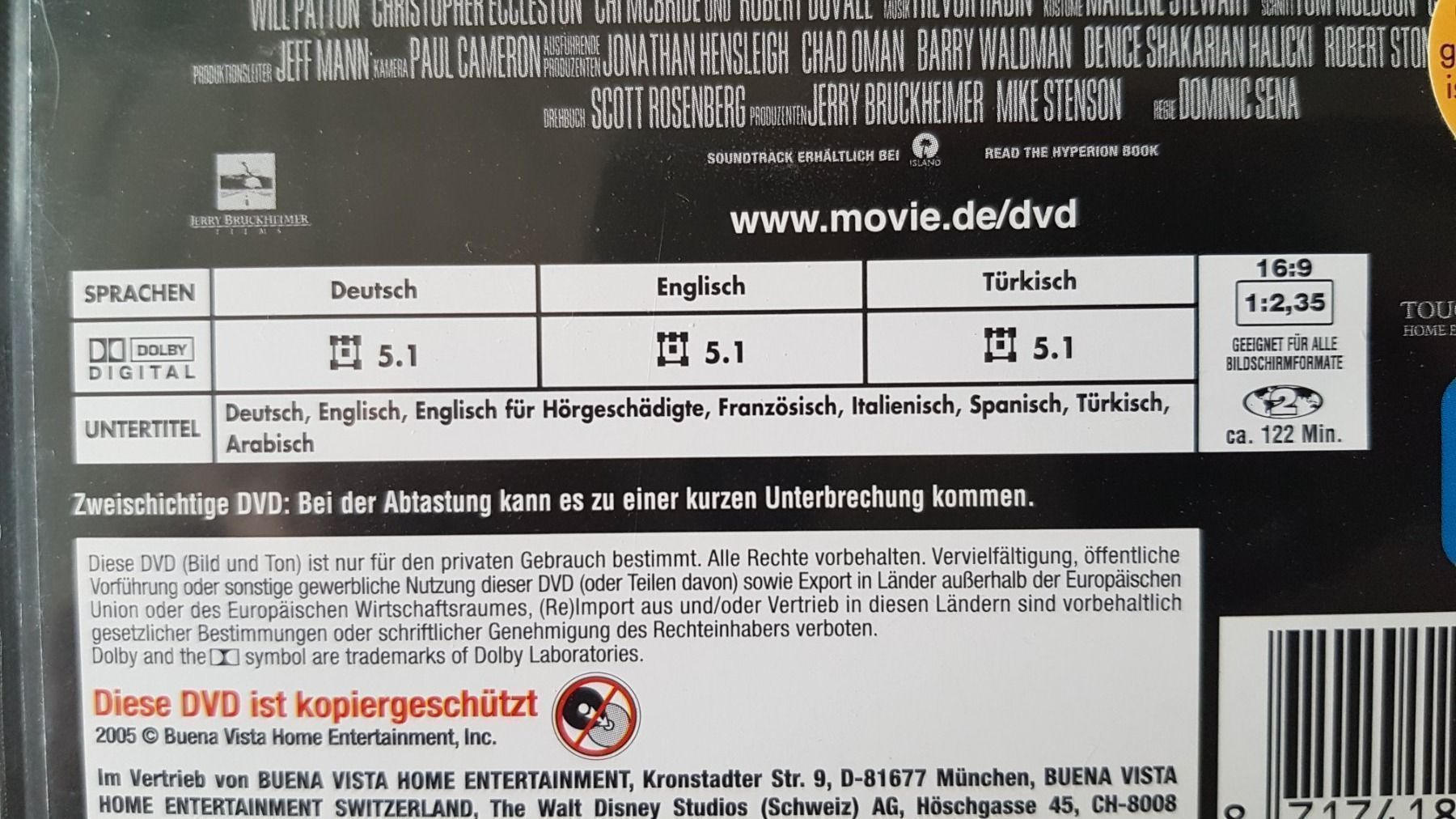Tutti i DVDs: DVD Nur noch 60 Sekunden / Nicolas Cage – Usato da Oetwil am See venduto da fineli2 1