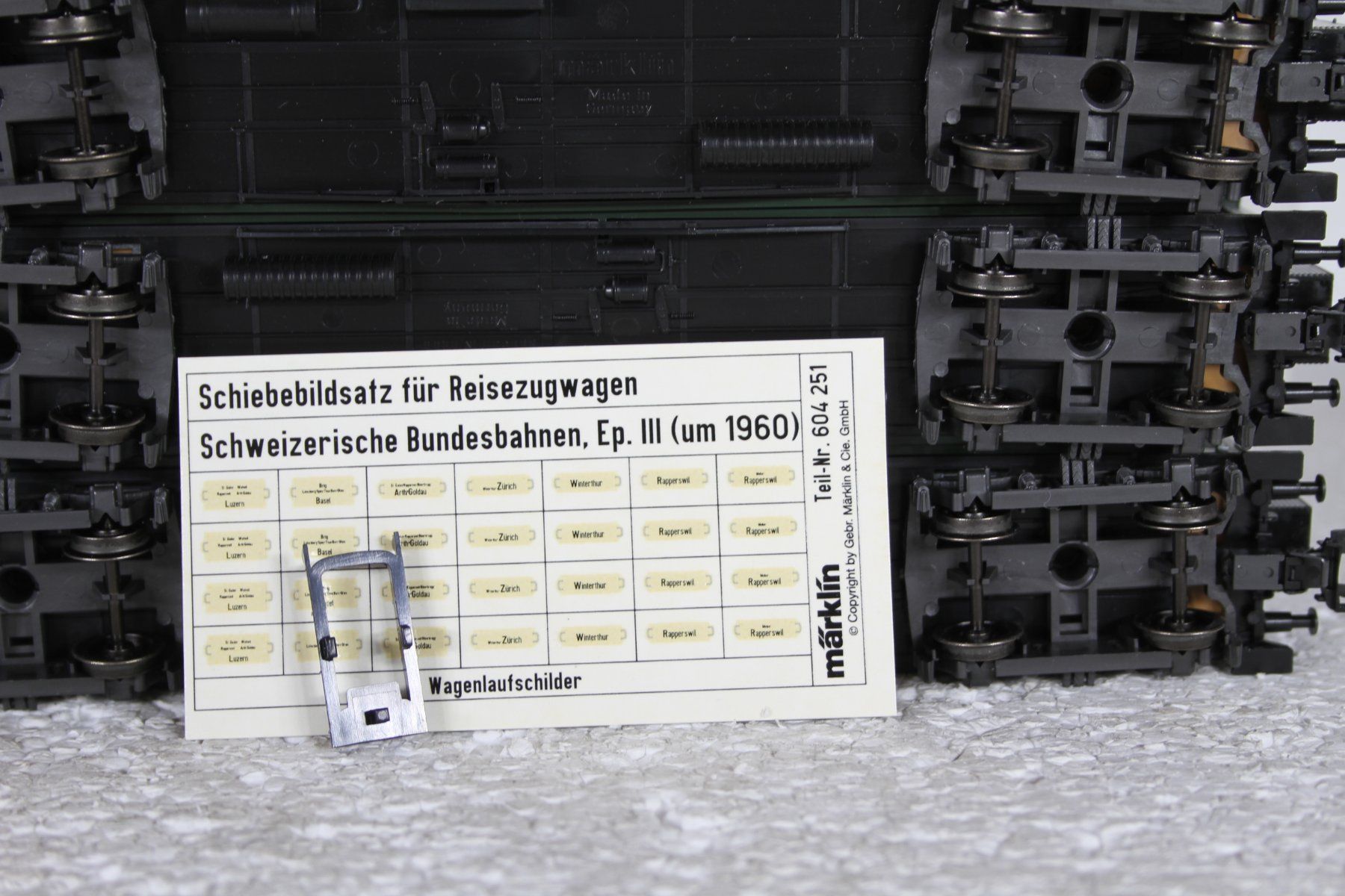 Märklin Modellini di ferrovie: Märklin SBB Wagen-Set ´Schweizer Oldtimer-Personenzug´ (2) – Usato da Triesen venduto da gleis8 8