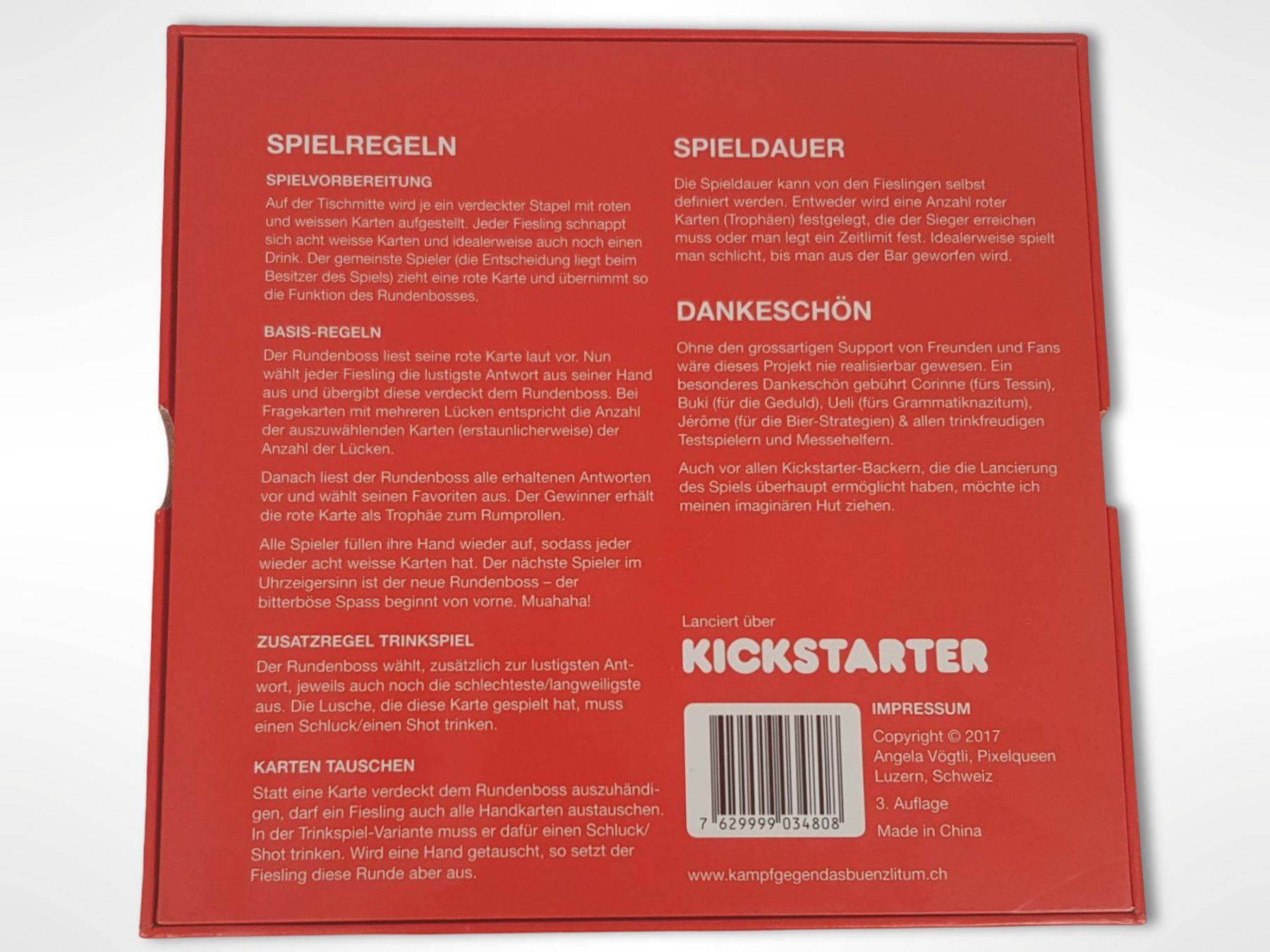 Giochi: Kampf gegen das Bünzlitum Spiel – Usato da Suhr venduto da Restwert_Suhr 2