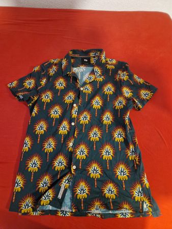 Sommer Hemd WE Shirt Gr. L Palmenmuster / Cotton