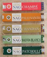 5 Pack Räucherstäbchen Golden Nag Champa Serie